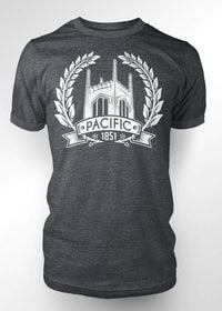 University of the Pacific Tigers Ivy T-Shirt — Dark Heather — by Zeus Collegiate