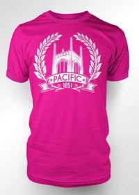 University of the Pacific Tigers Ivy T-Shirt — Hot Pink — by Zeus Collegiate