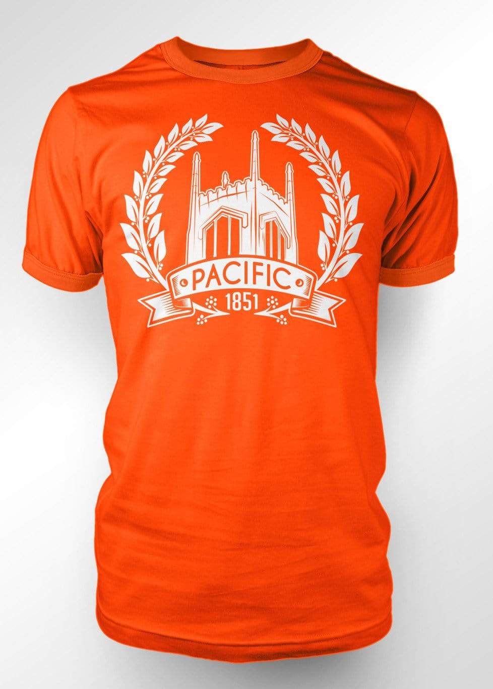 University of the Pacific Tigers Ivy T-Shirt — Orange — by Zeus Collegiate