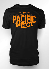 University of the Pacific Tigers Mom T-shirt — Black — by Zeus Collegiate