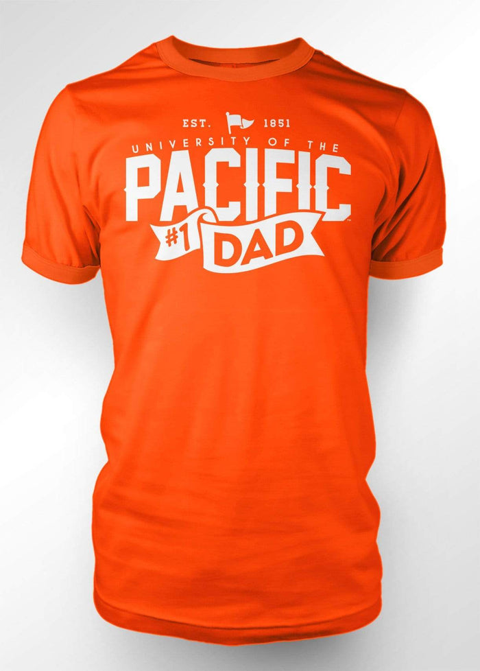 University of the Pacific Tigers Pacific #1 Dad T-shirt by Zeus Collegiate