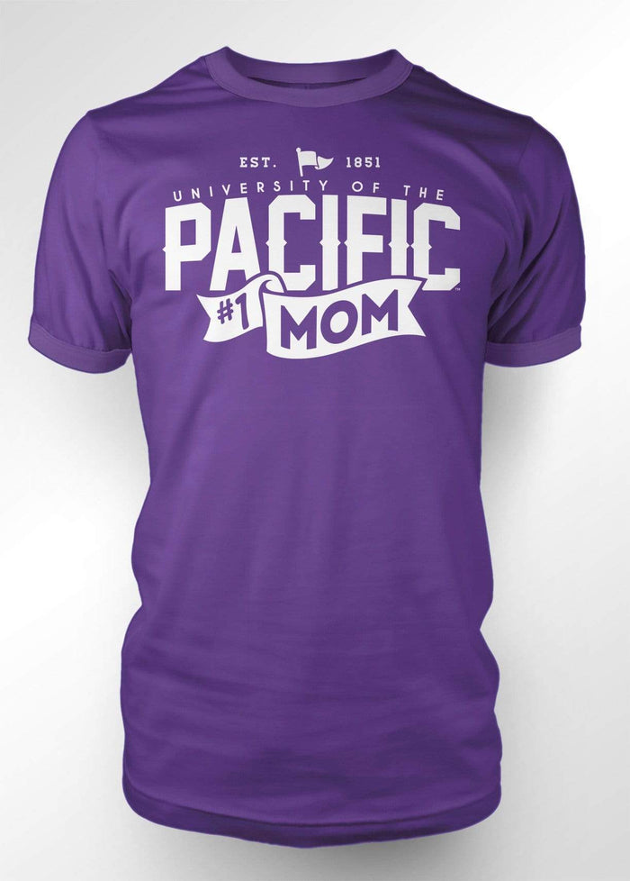 University of the Pacific Tigers Pacific #1 Mom T-shirt by Zeus Collegiate
