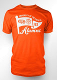 University of the Pacific Tigers Pacific Alumni Series: Flag Waver T-shirt by Zeus Collegiatev