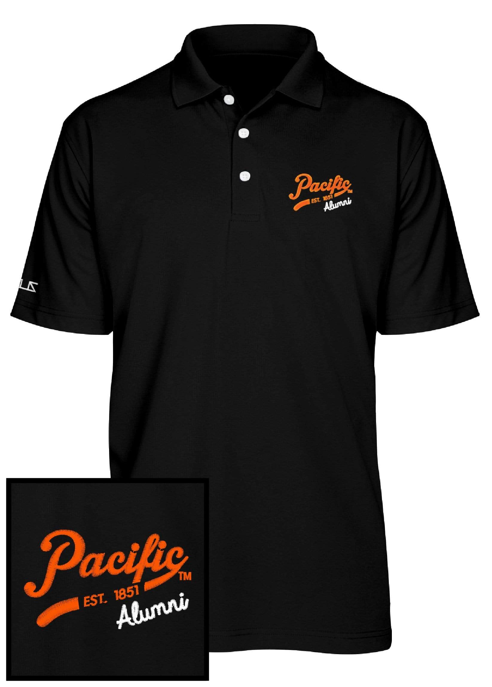 University of the Pacific Tigers Pacific Alumni Spirit Performance Polo Shirt by Zeus Collegiate