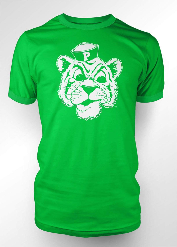 University of the Pacific Tigers Tommy Tiger Logo T-Shirt — Green — by Zeus Collegiate