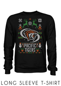 University of the Pacific Tigers Powercat Long Sleeve Tee — Front View — by Zeus Collegiate